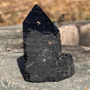 Black Tourmaline Polished Point Tower